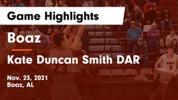 Boaz  vs Kate Duncan Smith DAR  Game Highlights - Nov. 23, 2021