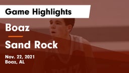 Boaz  vs Sand Rock  Game Highlights - Nov. 22, 2021