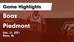 Boaz  vs Piedmont  Game Highlights - Dec. 21, 2021
