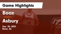 Boaz  vs Asbury  Game Highlights - Jan. 28, 2022
