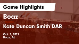 Boaz  vs Kate Duncan Smith DAR  Game Highlights - Oct. 7, 2021