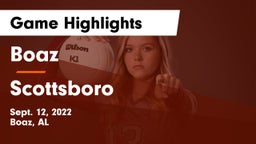Boaz  vs Scottsboro  Game Highlights - Sept. 12, 2022