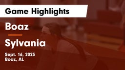 Boaz  vs Sylvania Game Highlights - Sept. 16, 2023