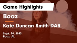Boaz  vs Kate Duncan Smith DAR  Game Highlights - Sept. 26, 2023