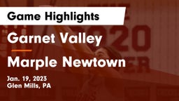 Garnet Valley  vs Marple Newtown  Game Highlights - Jan. 19, 2023
