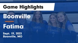 Boonville  vs Fatima  Game Highlights - Sept. 19, 2023