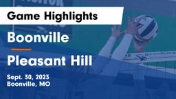 Boonville  vs Pleasant Hill  Game Highlights - Sept. 30, 2023