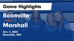 Boonville  vs Marshall  Game Highlights - Oct. 5, 2023