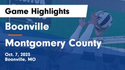 Boonville  vs Montgomery County  Game Highlights - Oct. 7, 2023