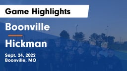 Boonville  vs Hickman  Game Highlights - Sept. 24, 2022