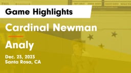 Cardinal Newman  vs Analy  Game Highlights - Dec. 23, 2023