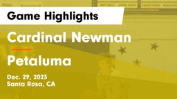 Cardinal Newman  vs Petaluma  Game Highlights - Dec. 29, 2023