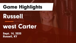 Russell  vs west Carter Game Highlights - Sept. 14, 2020