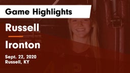 Russell  vs Ironton   Game Highlights - Sept. 22, 2020