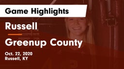 Russell  vs Greenup County Game Highlights - Oct. 22, 2020