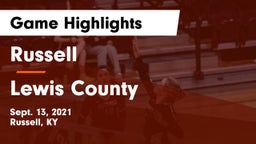 Russell  vs Lewis County  Game Highlights - Sept. 13, 2021