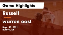 Russell  vs warren east Game Highlights - Sept. 25, 2021
