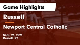 Russell  vs Newport Central Catholic  Game Highlights - Sept. 26, 2021