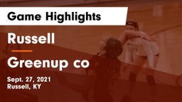 Russell  vs Greenup co Game Highlights - Sept. 27, 2021