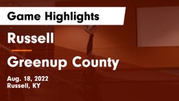 Russell  vs Greenup County Game Highlights - Aug. 18, 2022