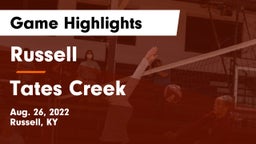 Russell  vs Tates Creek  Game Highlights - Aug. 26, 2022