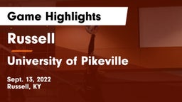 Russell  vs University of Pikeville Game Highlights - Sept. 13, 2022
