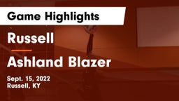 Russell  vs Ashland Blazer  Game Highlights - Sept. 15, 2022