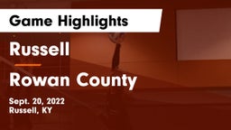Russell  vs Rowan County  Game Highlights - Sept. 20, 2022