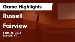 Russell  vs Fairview  Game Highlights - Sept. 26, 2022