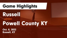 Russell  vs Powell County KY Game Highlights - Oct. 8, 2022