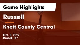 Russell  vs Knott County Central  Game Highlights - Oct. 8, 2022