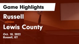 Russell  vs Lewis County  Game Highlights - Oct. 18, 2022