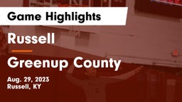 Russell  vs Greenup County Game Highlights - Aug. 29, 2023