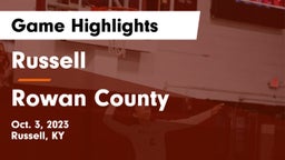 Russell  vs Rowan County  Game Highlights - Oct. 3, 2023