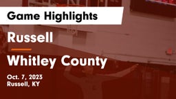 Russell  vs Whitley County  Game Highlights - Oct. 7, 2023