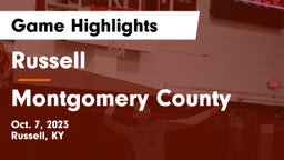 Russell  vs Montgomery County  Game Highlights - Oct. 7, 2023