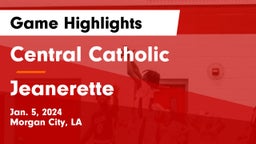 Central Catholic  vs Jeanerette  Game Highlights - Jan. 5, 2024