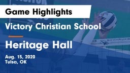 Victory Christian School vs Heritage Hall Game Highlights - Aug. 15, 2020