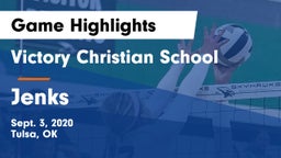 Victory Christian School vs Jenks  Game Highlights - Sept. 3, 2020