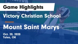 Victory Christian School vs Mount Saint Marys Game Highlights - Oct. 20, 2020