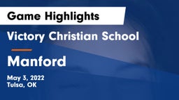 Victory Christian School vs Manford Game Highlights - May 3, 2022