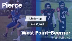 Matchup: Pierce High vs. West Point-Beemer  2017