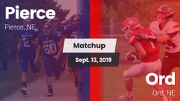 Matchup: Pierce High vs. Ord  2019