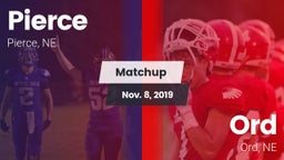 Matchup: Pierce High vs. Ord  2019