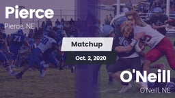 Matchup: Pierce High vs. O'Neill  2020