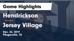 Hendrickson  vs Jersey Village  Game Highlights - Dec. 26, 2019