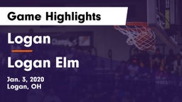 Logan  vs Logan Elm  Game Highlights - Jan. 3, 2020