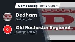 Recap: Dedham  vs. Old Rochester Regional  2017