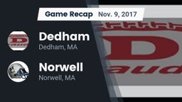 Recap: Dedham  vs. Norwell  2017