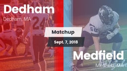 Matchup: Dedham  vs. Medfield  2018